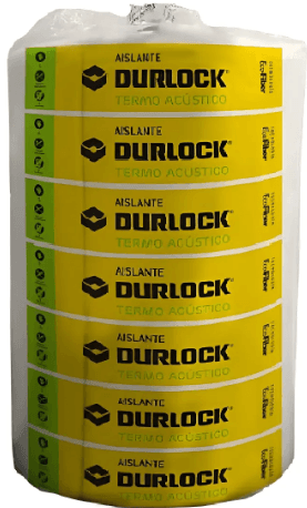 Durlock Lana Poli Alum p/Muros 50mm 3x0.4mx12.5m c/bar Vapor