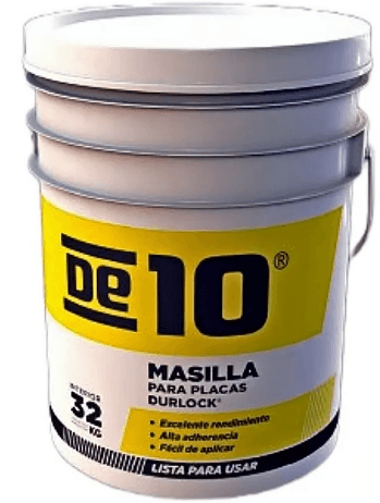 Durlock Masilla Lista p/Usar De10 en "Balde" 32Kg NUEVO