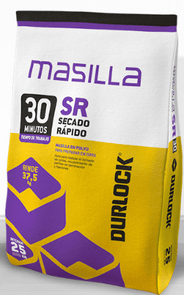 Durlock Masilla Secado Rápido 30´ bolsa x 10 kg