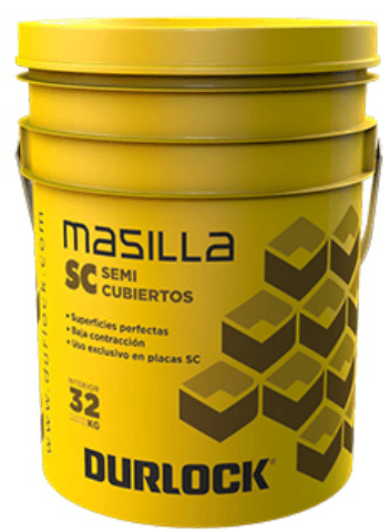 Durlock Masilla Semi Cubiertos en "Balde" 32kg