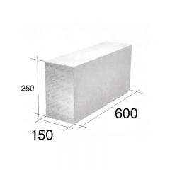 Ladrillo macizo 15 HCCA 150mm x 250mm x 600mm