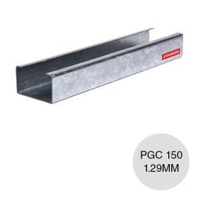 Perfil steel framing PGC 150 galvanizado 1.29mm x 150mm x 6000mm
