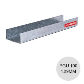 Perfil steel framing PGU 100 galvanizado 1.29mm x 100mm x 6000mm
