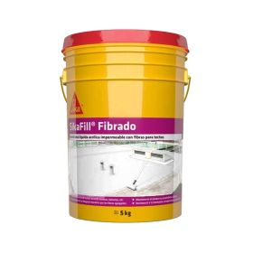 Membrana liquida acrilica Sikafill fibrado techos transito ocasional blanco balde x 5kg