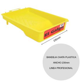 Bandeja chata plastica pintor linea Profesional ancho 230mm