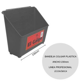 Bandeja colgar plastica economica pintor linea Profesional ancho 230mm