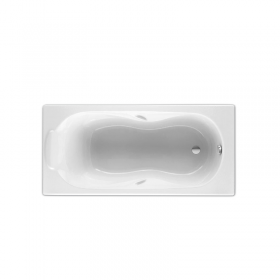 Bañera rectangular acrilica Levante 200l sin antideslizante blanco brillante 200l 435mm x 750mm x 1700mm