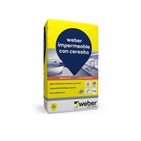 Pegamento pisos y revestimientos ceramico Weber Impermeable con Ceresita bolsa x 5kg