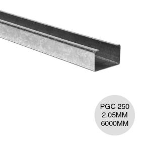 Perfil steel framing PGC 250 galvanizado 2.05mm x 250mm x 6000mm
